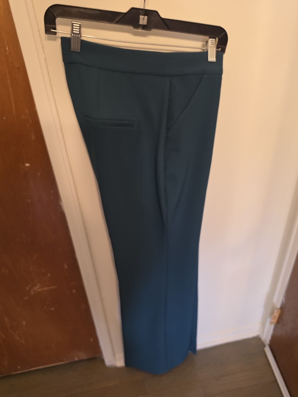 Express Women's Teal Straight-Leg Dress Pants
